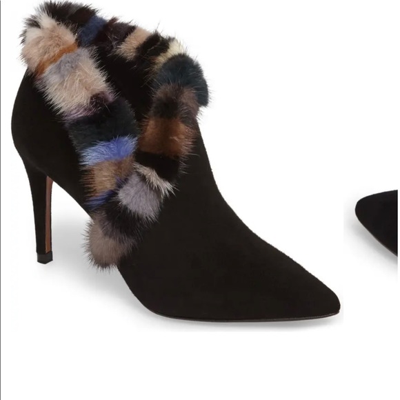 Donald J Pliner mink trimmed booties. - Picture 10 of 10